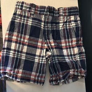 Men's Plaid Shorts - Blue and Red